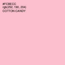 #FCBECC - Cotton Candy Color Image